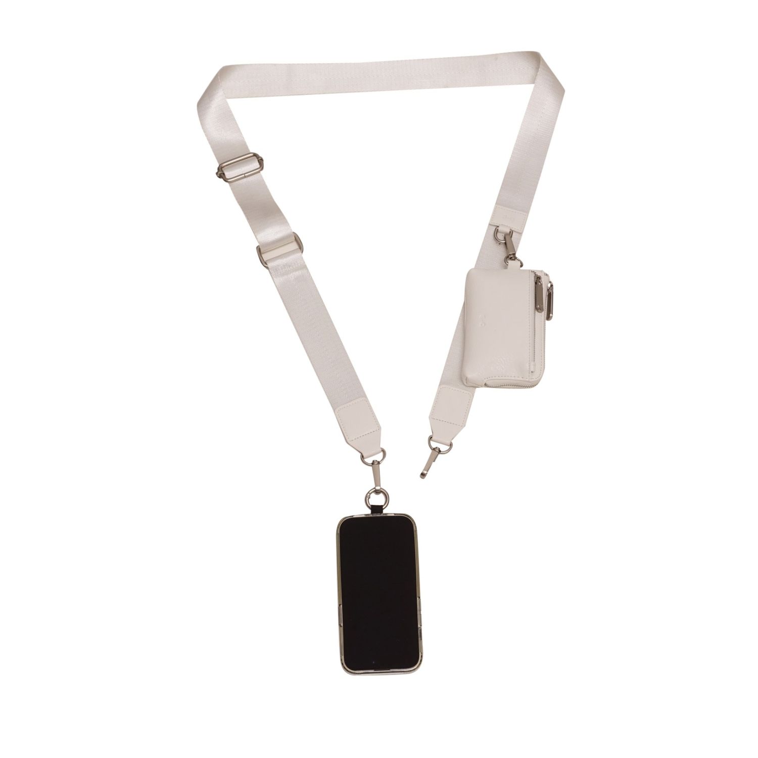 Skylar-Sangle de Téléphone avec Étui à Cartes Star Blanc de S.Q.