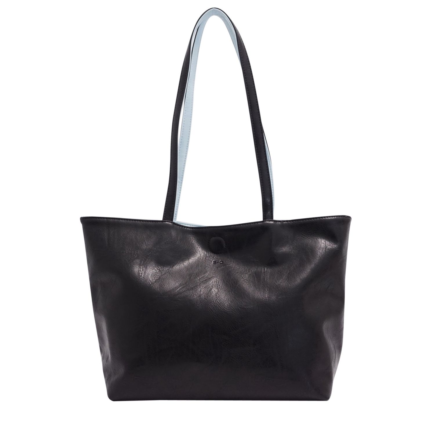 Brooke- Sac Fourre-Tout Réversible 2en1 Noir/Bleu de S.Q.