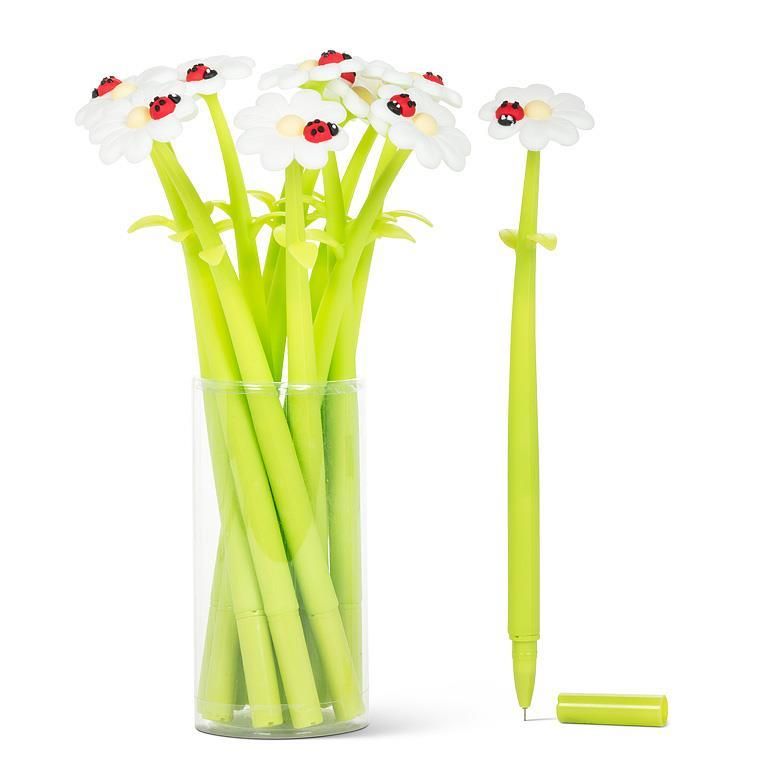 Stylo Coccinelle sur Marguerite