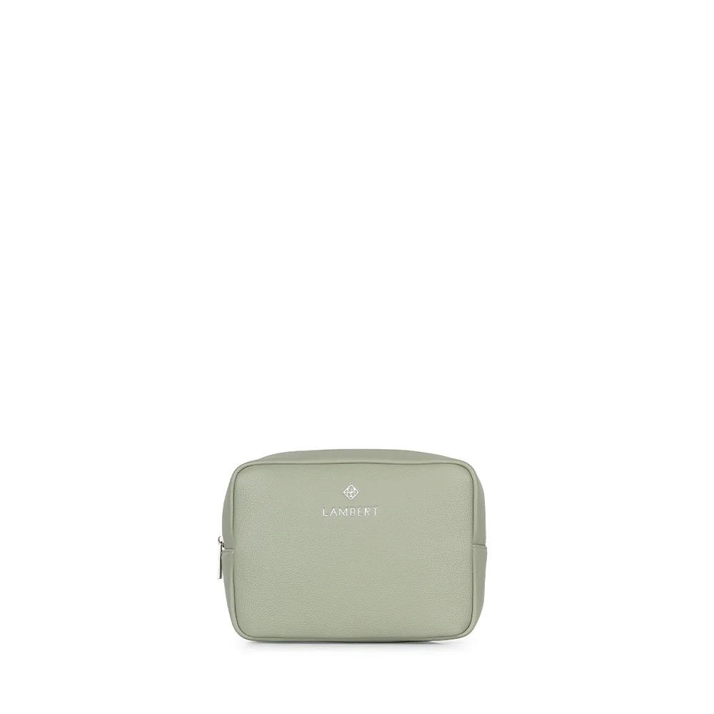 ZOE - Trousse à maquillage Lambert en cuir vegan Sage