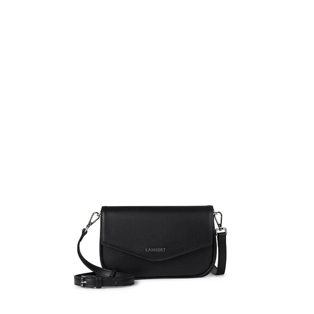 Le Gabby- Sac à main 2-en-1 en cuir vegan noir