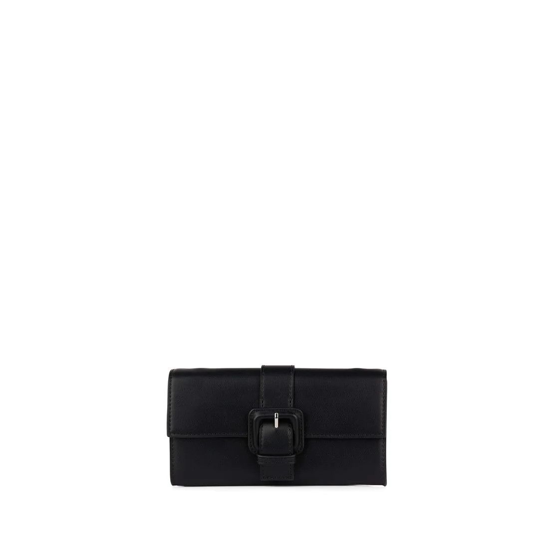 Le Renee - Portefeuille à Bandoulière 2 en- 1 cuir vegan noir Smor