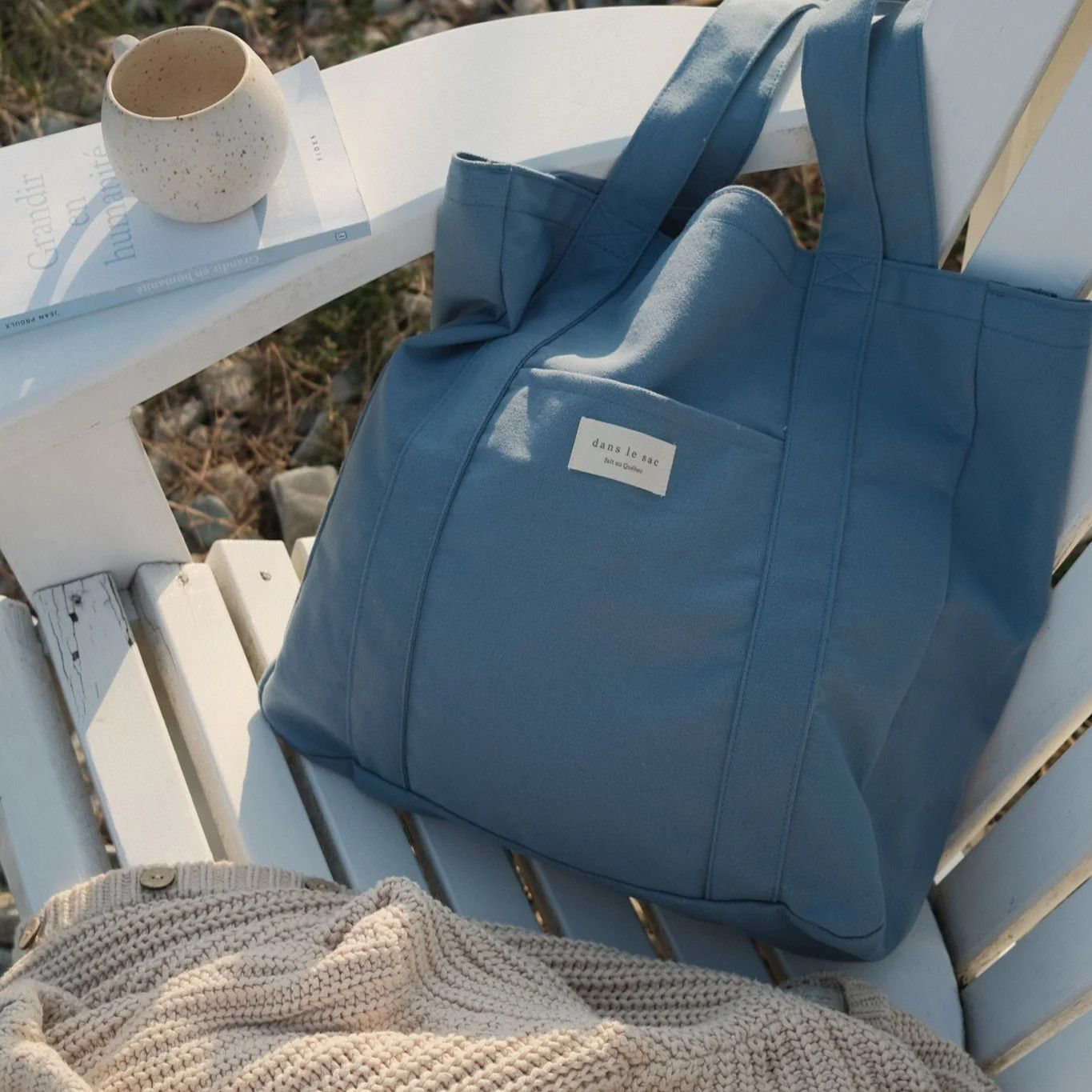 Fourre-Tout Coloré  - Bleu Acier
