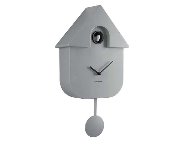 Horloge Karlsson Moderne  Cuckoo Gris Souris