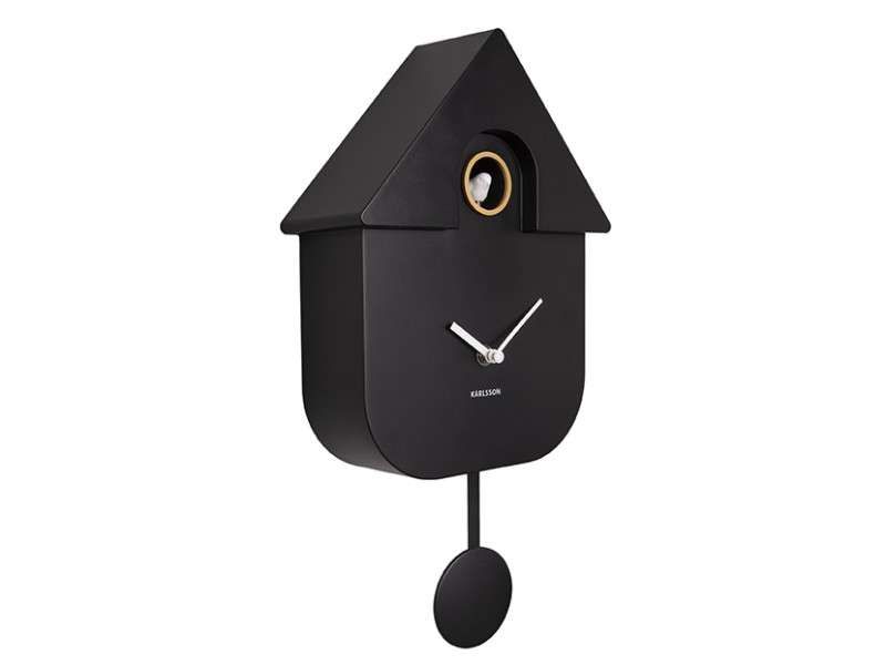 Horloge Karlsson Moderne  Cuckoo Noire