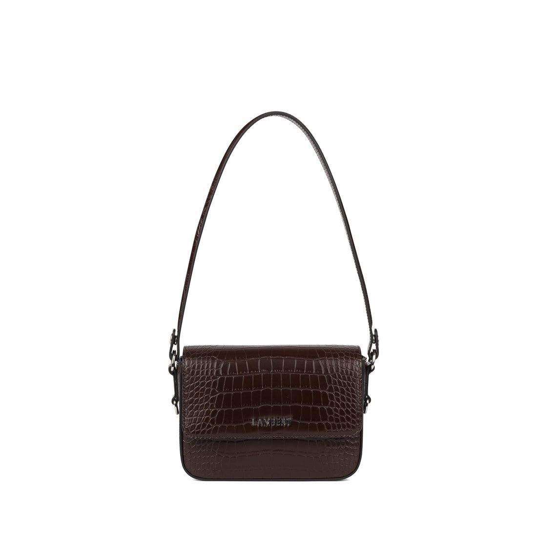 Le Amelie - Sac à main 2-en-1 en cuir vegan bark croco