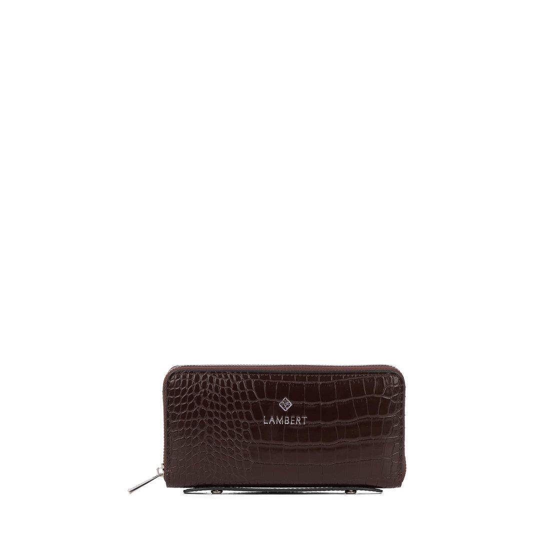 MELI- Portefeuille Lambert en cuir vegan Bark croco