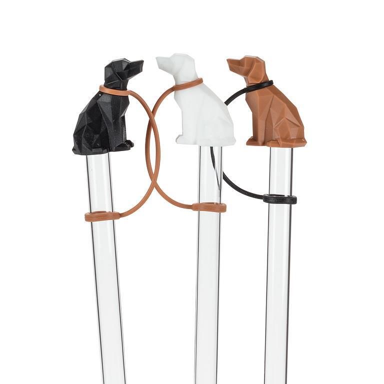 Pailles Géantes avec Capuchons en forme de chien