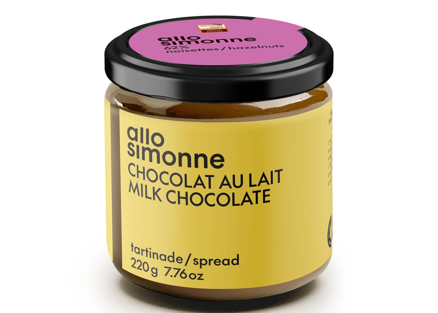 Tartinade Chocolat au Lait - 220 g Allo Simonne