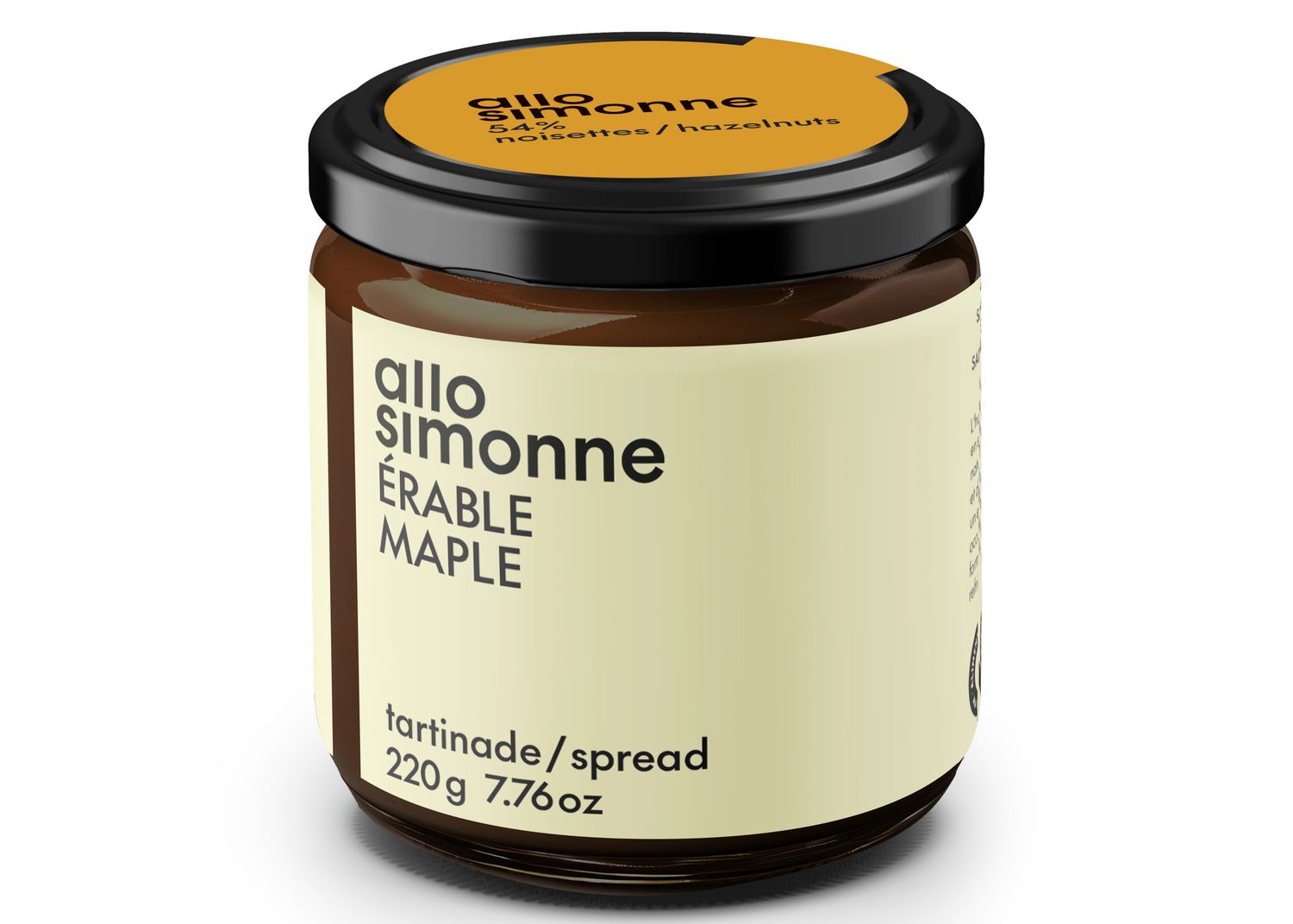 Tartinade Chocolat Noir &amp; Érable - 220 g  Allo Simonne