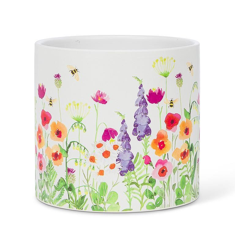 Pot de fleur Abeille  6.5"D