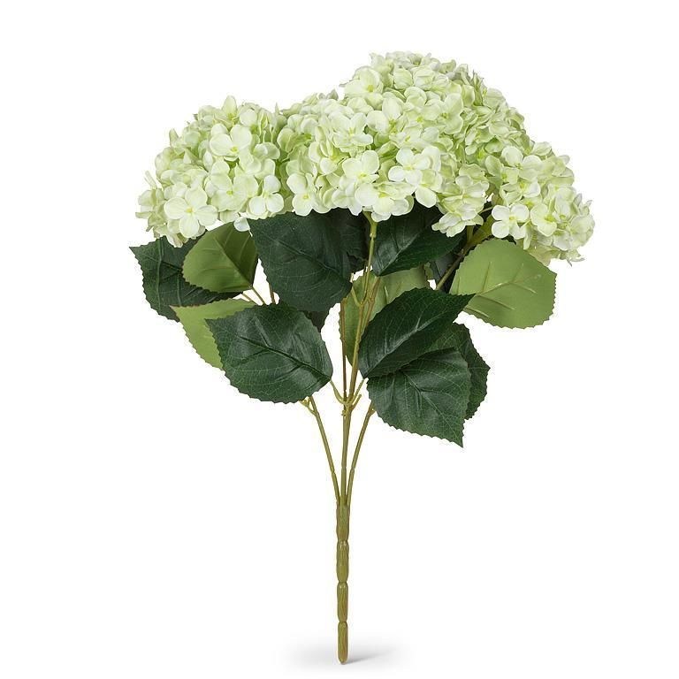 Bouquet Hydrangées Vert 18"H