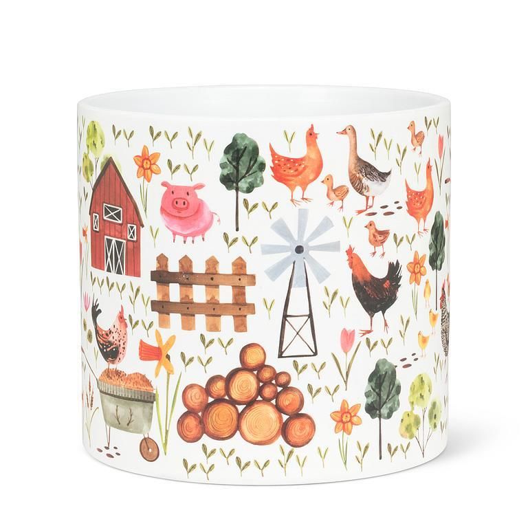 Pot de fleur La Ferme 6.5"D