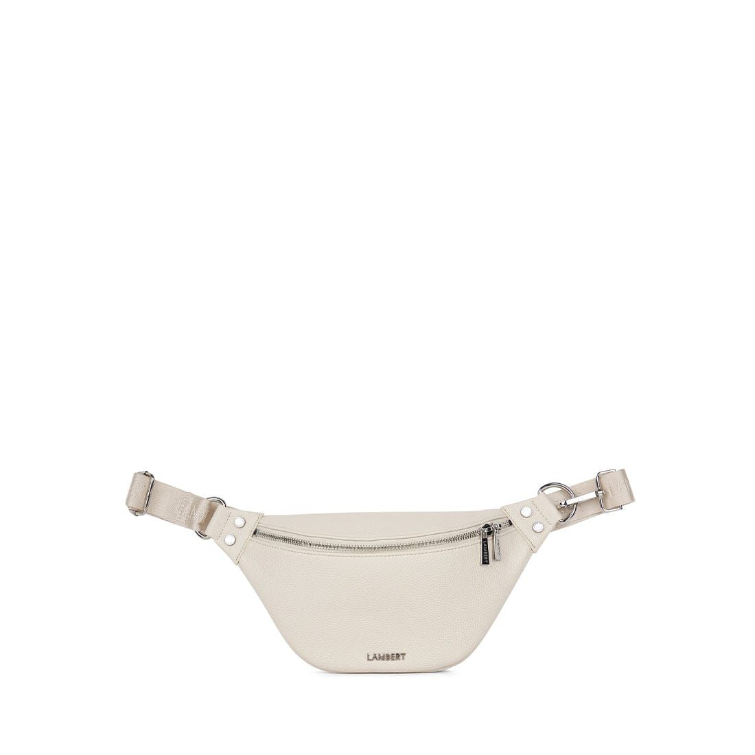 Le Sarah - Sac banane en cuir vegan porcelain