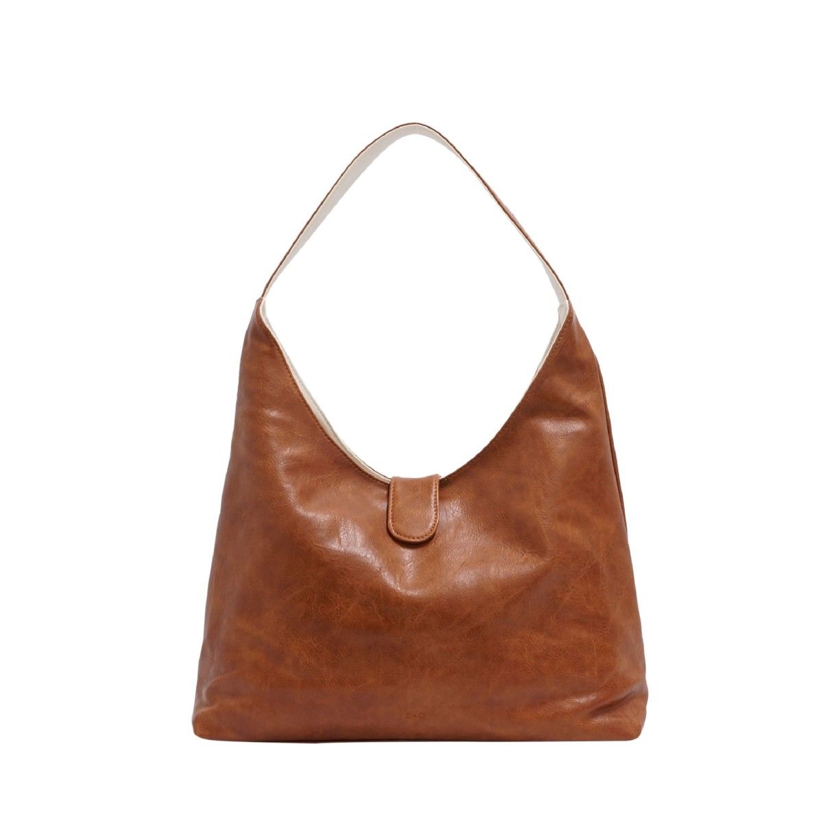 Sac besace réversible 2 en 1 Charlene - Camel / Crème