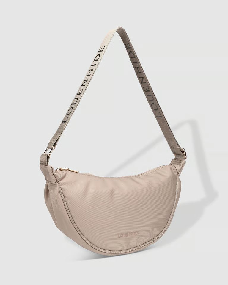 Sylvia - Sac Bandoulière en Nylon Beige - Louenhide