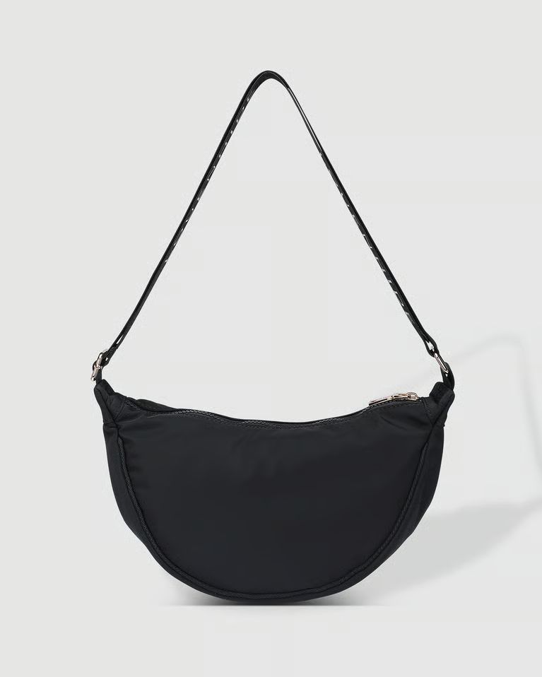 Sylvia - Sac Bandoulière en Nylon Noir  - Louenhide