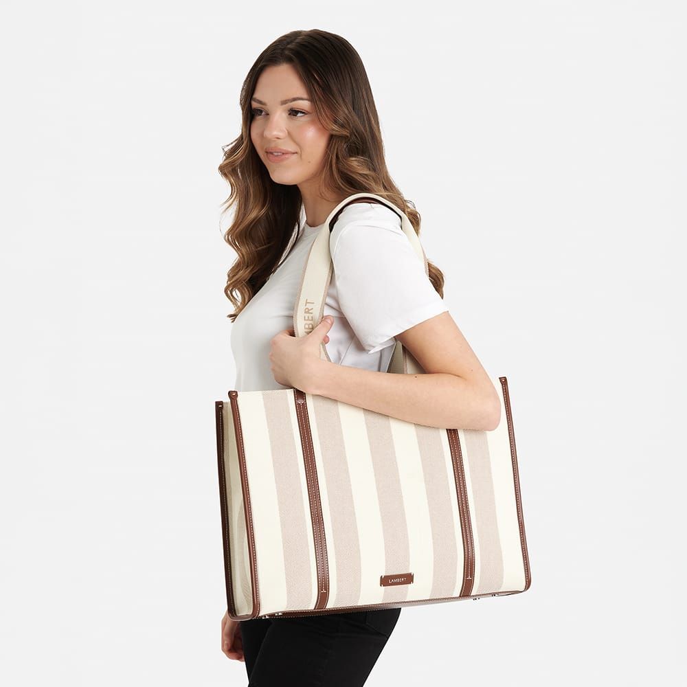 Le Erica – Sac fourre-tout en canevas hazelnut
