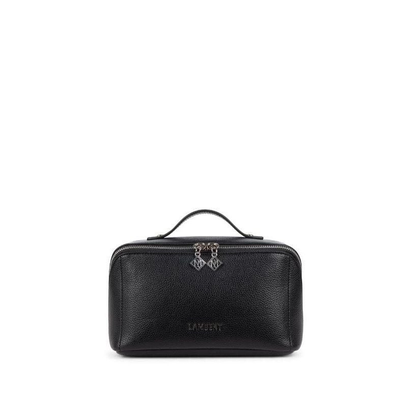 La Jolie - Trousse à maquillage en cuir vegan noir