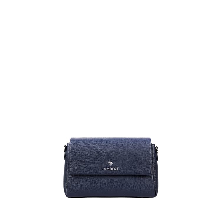 Le Judy - Sac à main bandoulière en cuir vegan marine