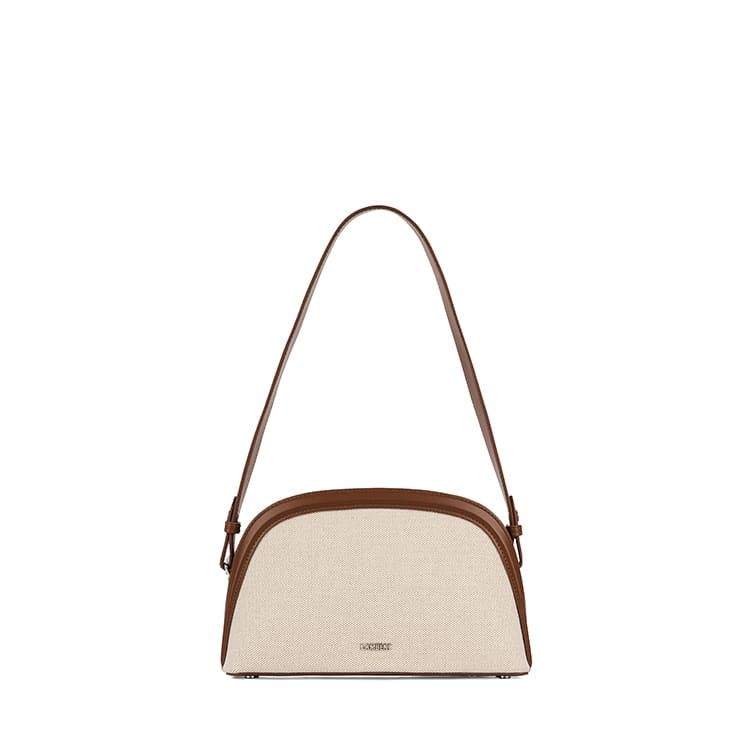 Le Louise – Sac à main 2-en-1 en canevas hazelnut