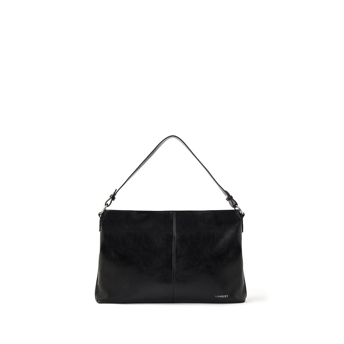 Le Gianna - Sac à main 2-en-1 en cuir vegan noir