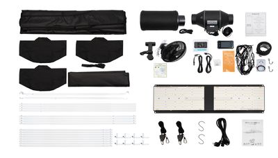 Komplettset 80x80x180cm - 240Watt PRO Premium Growsane Growset 240W PRO mit Zelt, LED, Lüfter & Zubehör