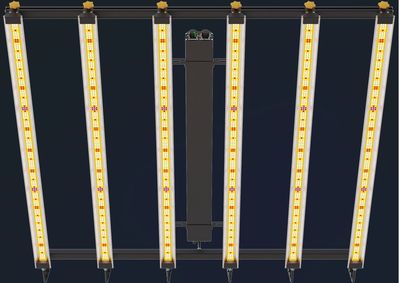 Growsane 600W LED Growlicht mit 15-Spektren-System, 3,1 µmol/J, dimmbar