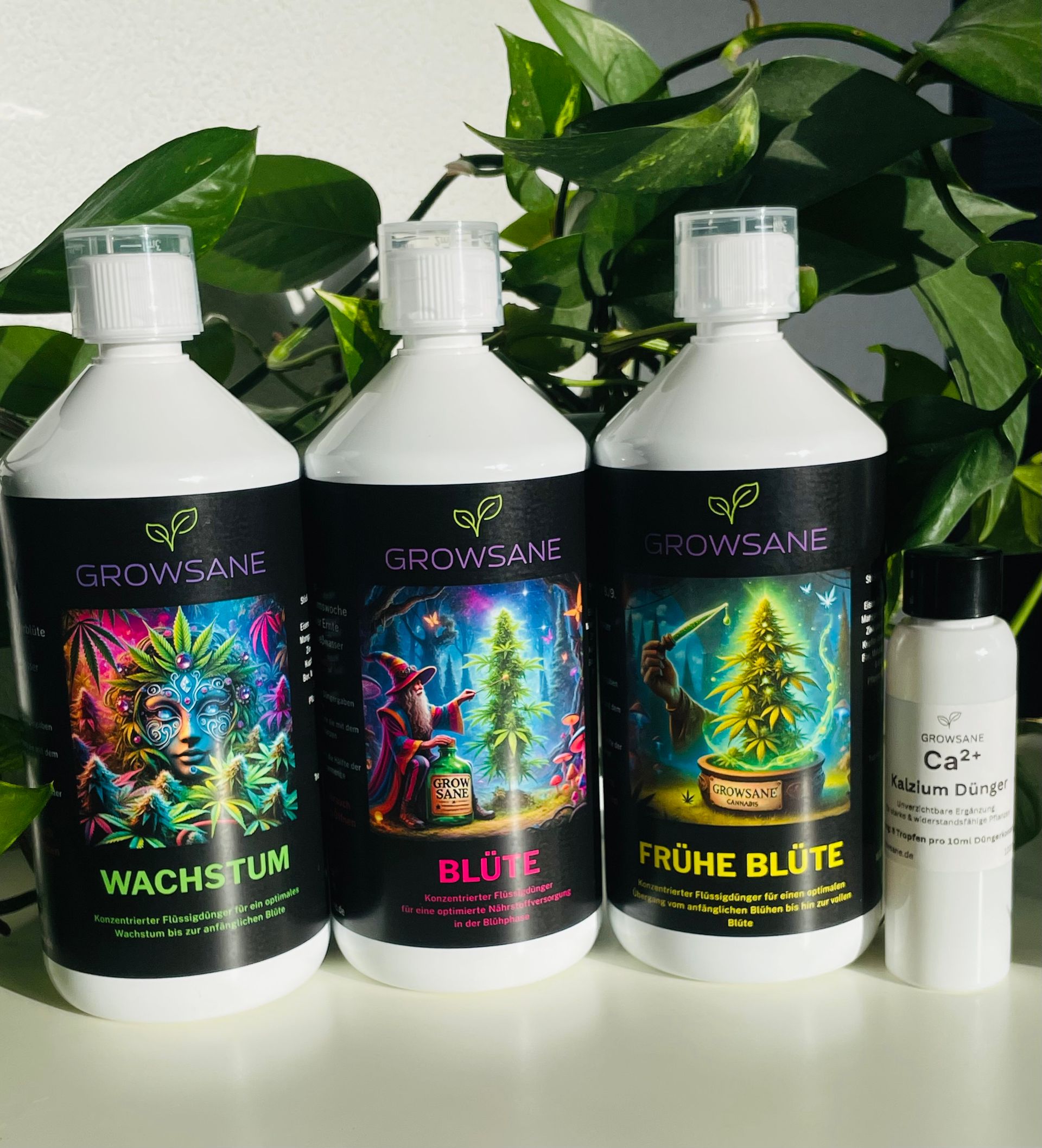 Growsane Dünger-Bundle 1000 ml – Komplettset für alle Phasen