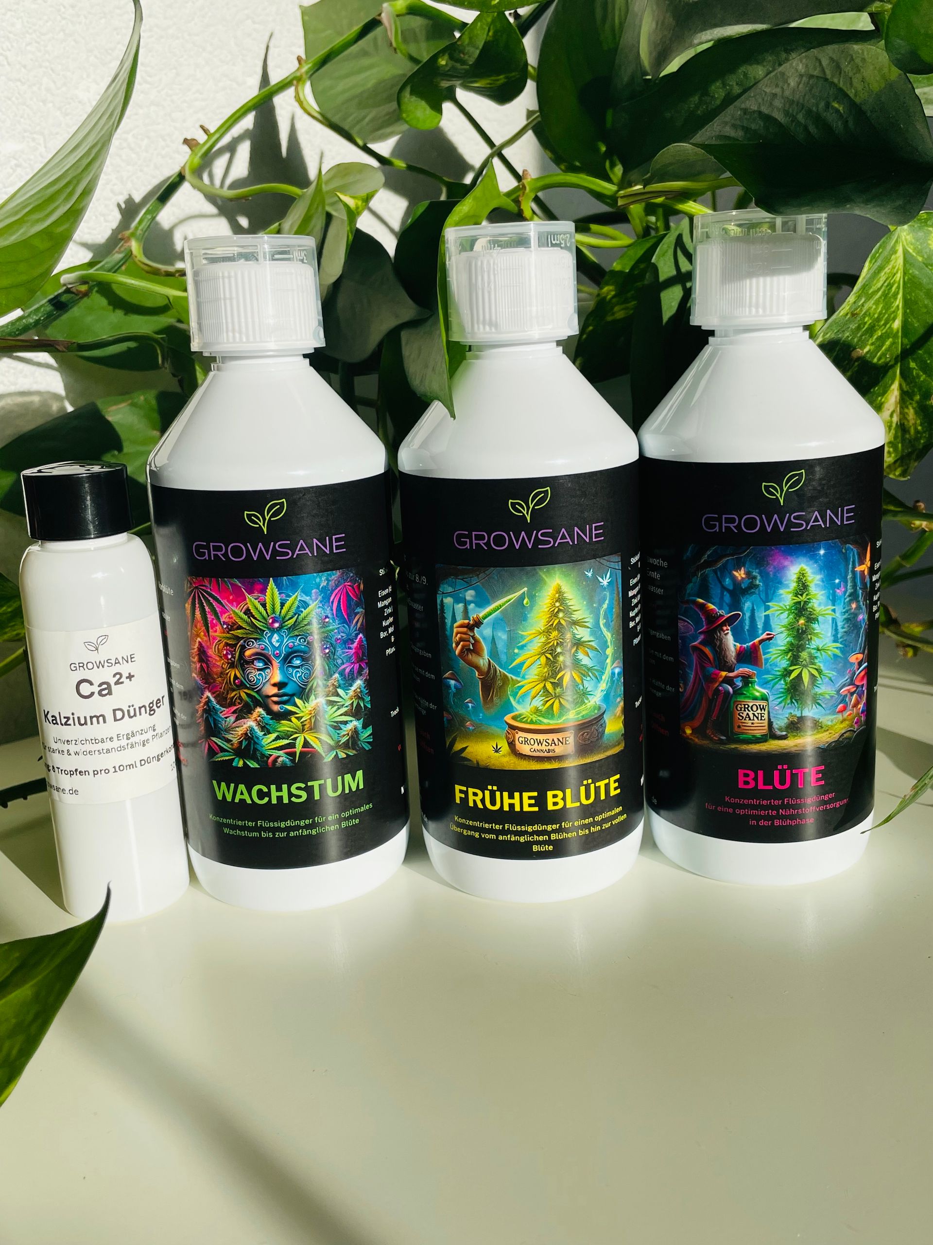 Growsane Dünger-Bundle 500ml – Komplettset für alle Phasen