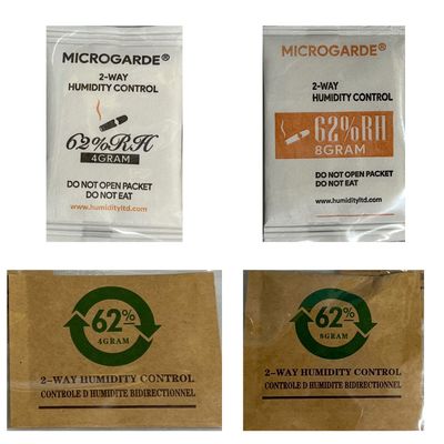 62 % Humidpacks – Weiß (Faser) 4 g & 8 g und Braun (Gel) 4 g & 8 g – Produktübersicht