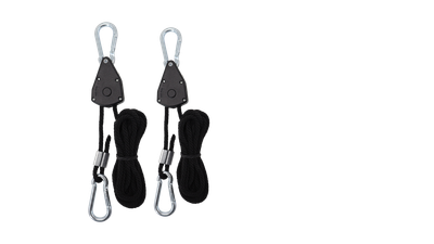 Ratschenaufhänger mit Karabinern, 30 kg Tragkraft