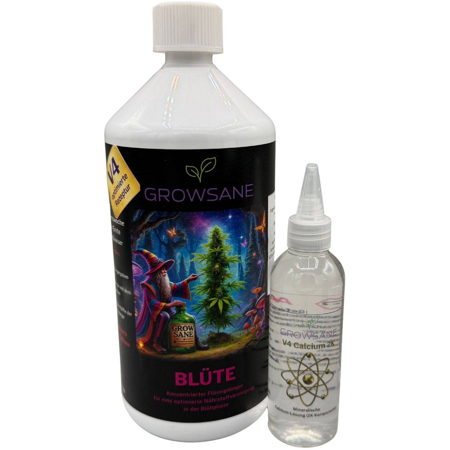 Growsane V4 Blüte mit Calcium – 2-K-Regel für Leitungswasser in Erde/Coco