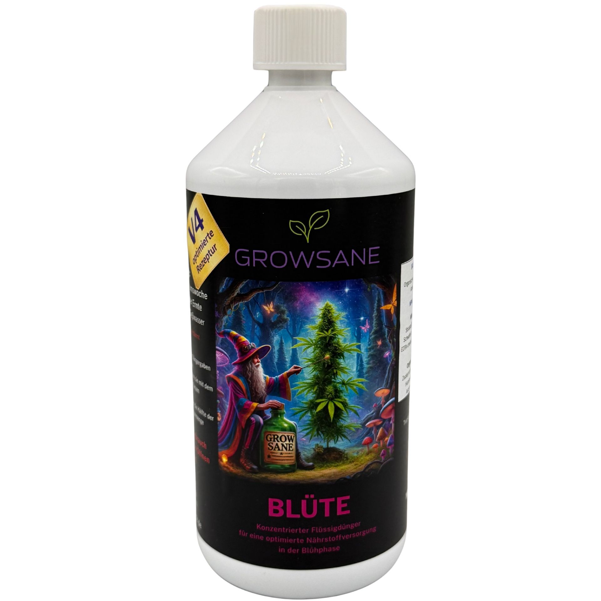 Growsane V4 Blüte mit Calcium – 2-K-Regel für Leitungswasser in Erde/Coco