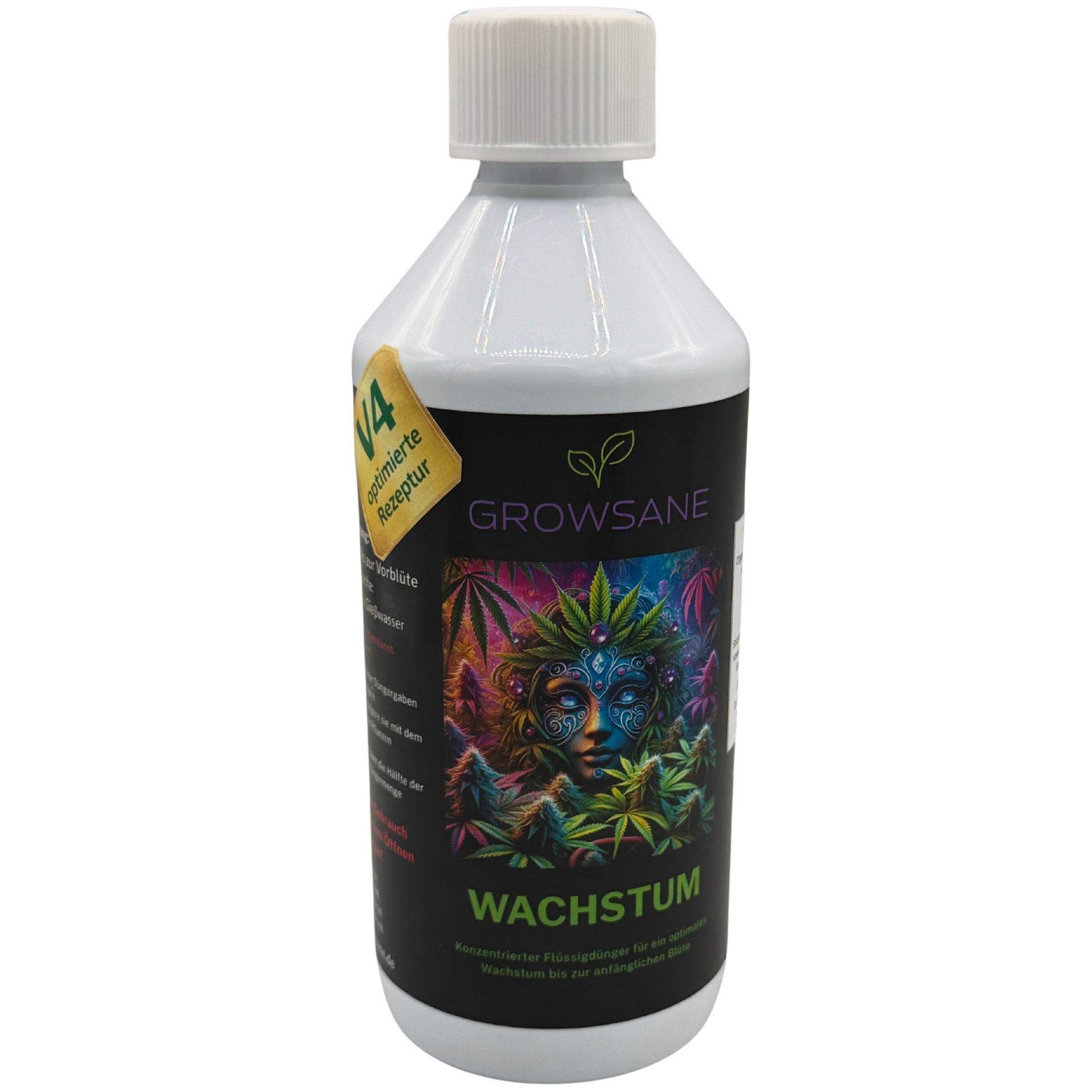 Growsane V4 Wachstum Dünger 500 ml mit Calcium – 2K-System Set