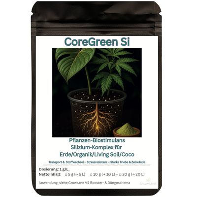 CoreGreen Si Silizium-Booster Sachet – Growsane für Erde, Coco & Living Soil