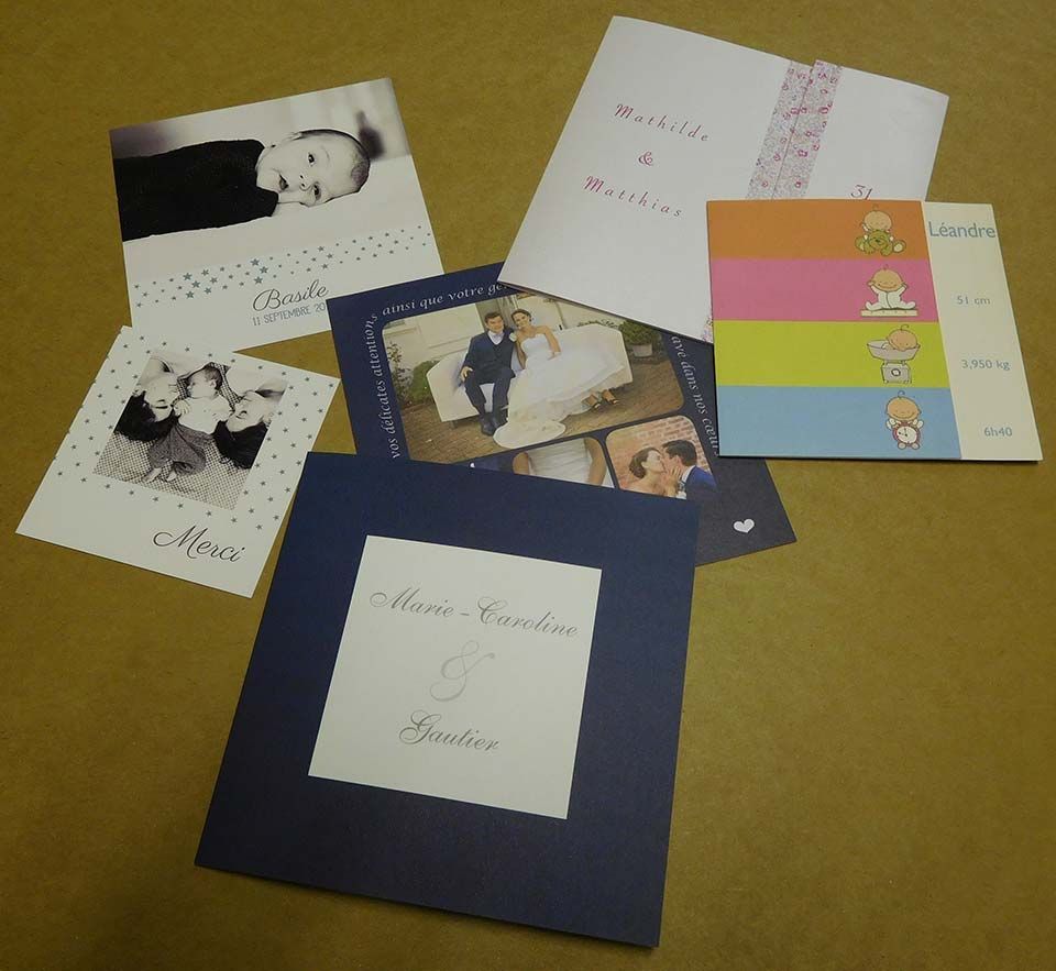 Faireparts de naissance et mariage