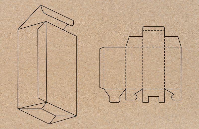 Schéma d'étui fond semi-automatique