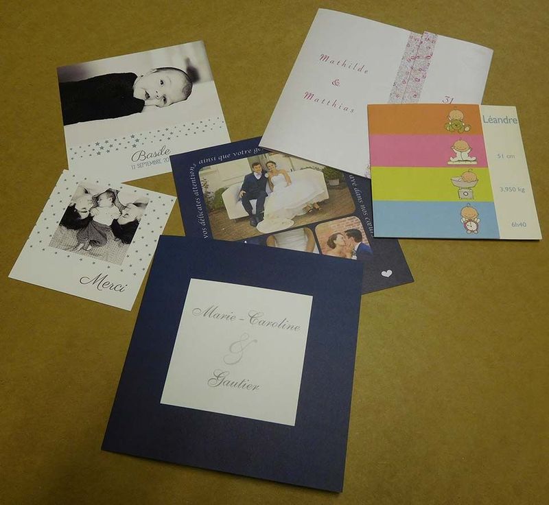 Faireparts de naissance et mariage