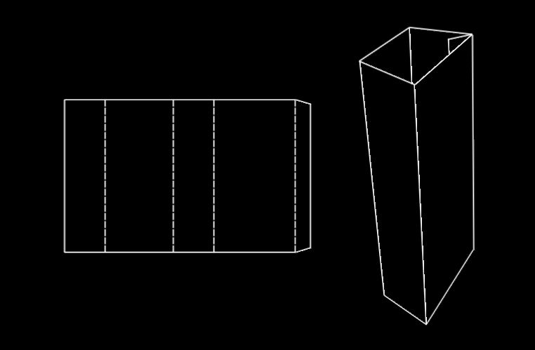 Fourreau trapézoïdal