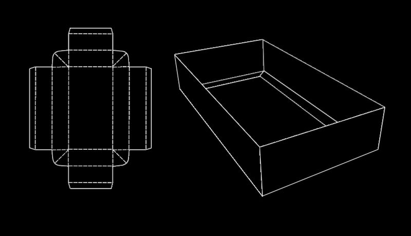 Barquette / coiffe à double-murs collés