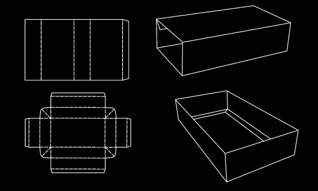 Pack type boîte d'allumettes