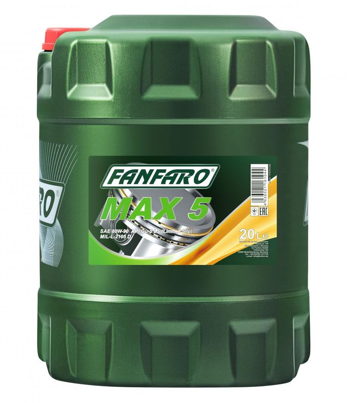 FANFARO MAX 5 80W-90 GL-5 LS 20 LITRAA