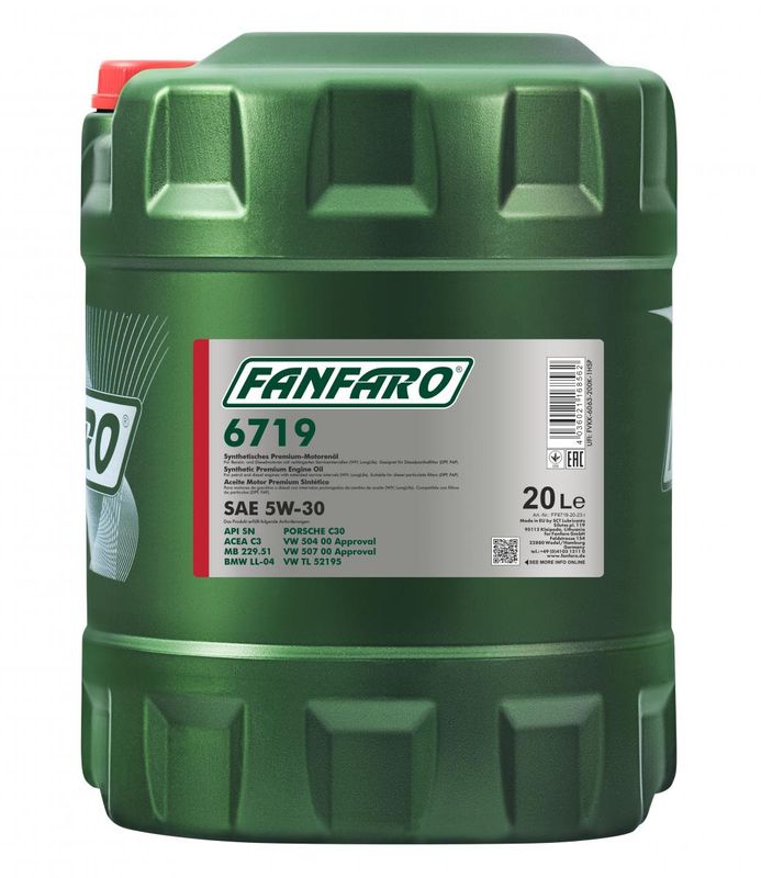FANFARO 5W-30 504 507 20 litraa