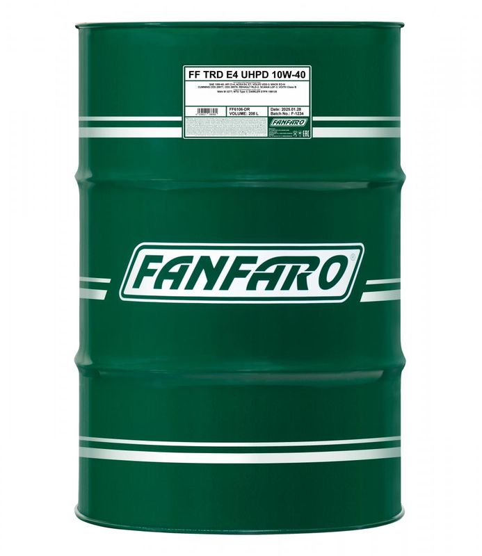 FANFARO TRD E4 UHPD 10W-40 208L FANFARO TRD E4 UHPD 10W-40 208L