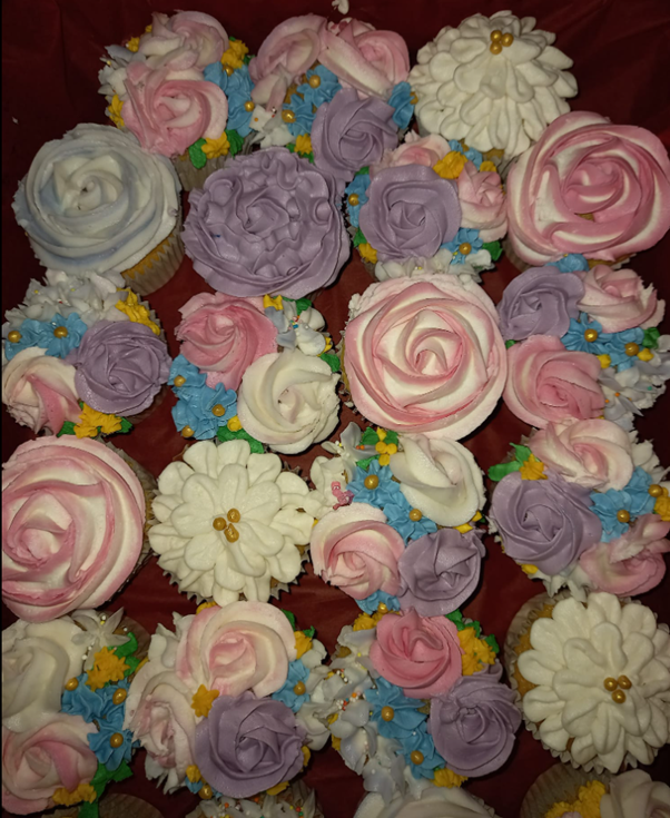 Assorted Flower Cupcakes