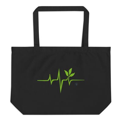 Maxi eco-friendly shopping bag "Green Love"