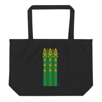 Maxi eco-friendly shopping bag "Asparagus voilà"
