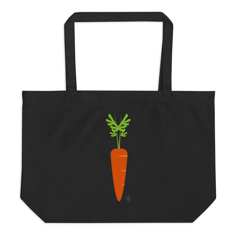 Maxi eco-friendly shopping bag "Carrot Mania"