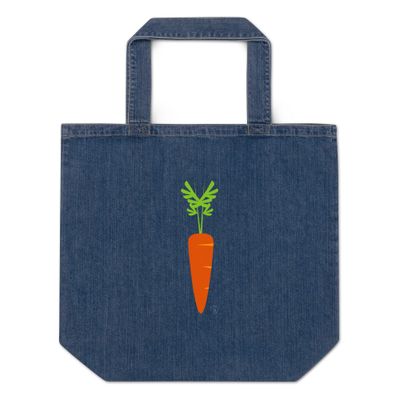 Denim Shopping Bag "Carrot Mania"
